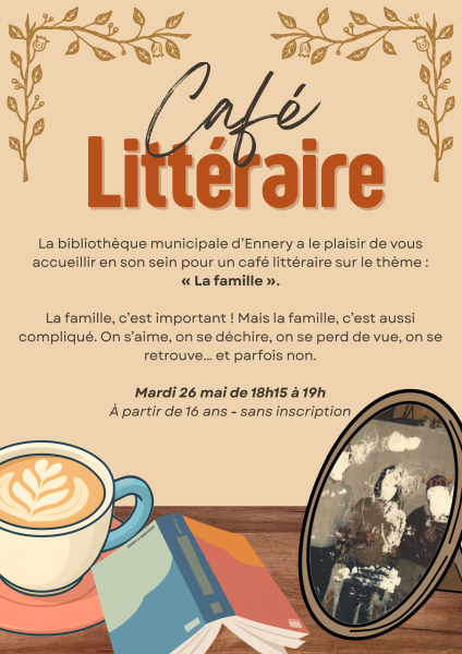 Affiche caf littraire Mai