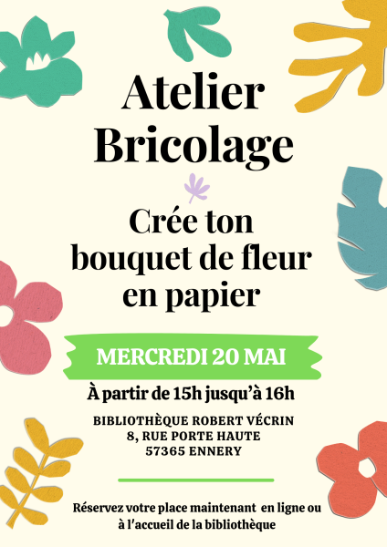 Affiche vnement Atelier cratif mai 2